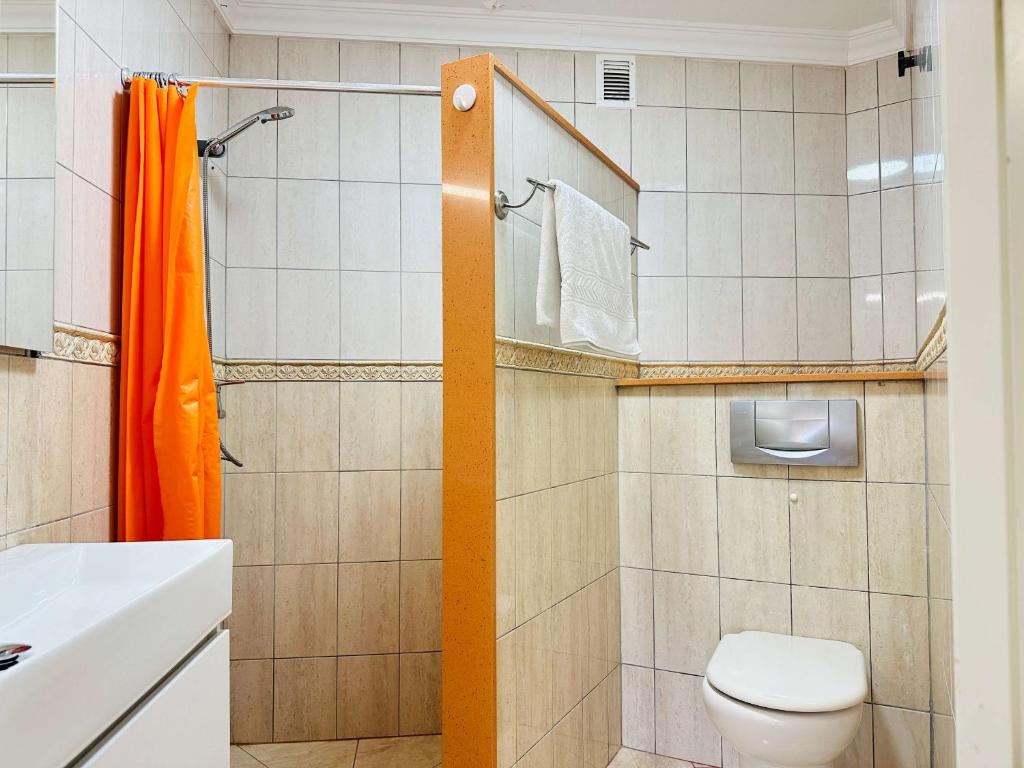 Kúpeľňa v ubytovaní 1 Schlafzimmer Ferienwohnung am Strand