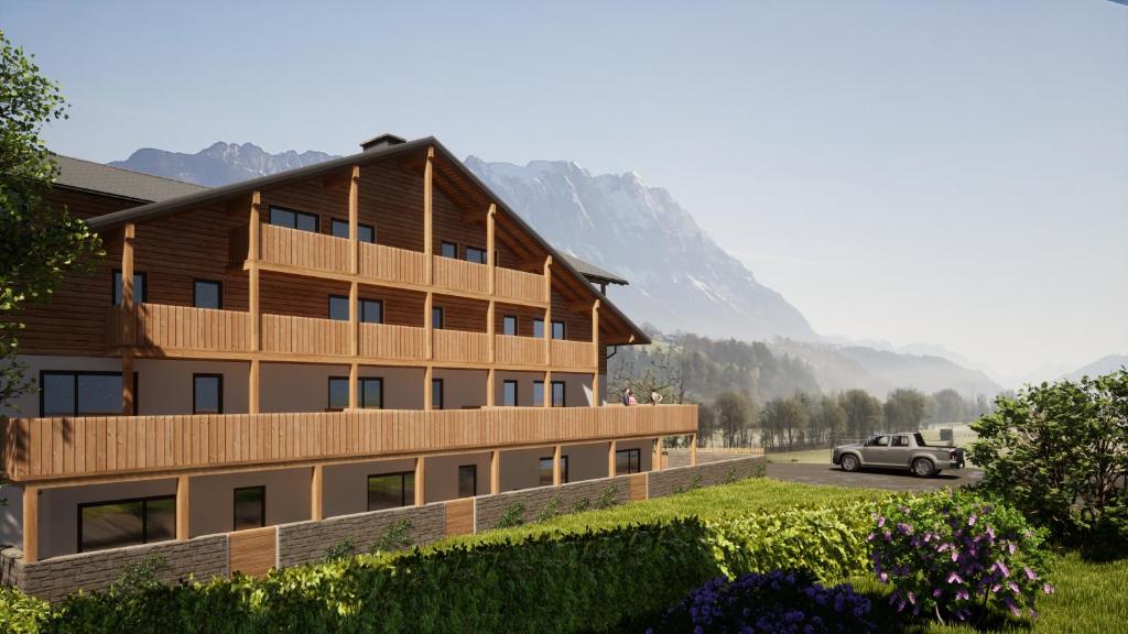 Nespecifikovaný výhled na hory nebo výhled na hory při pohledu z hotelu