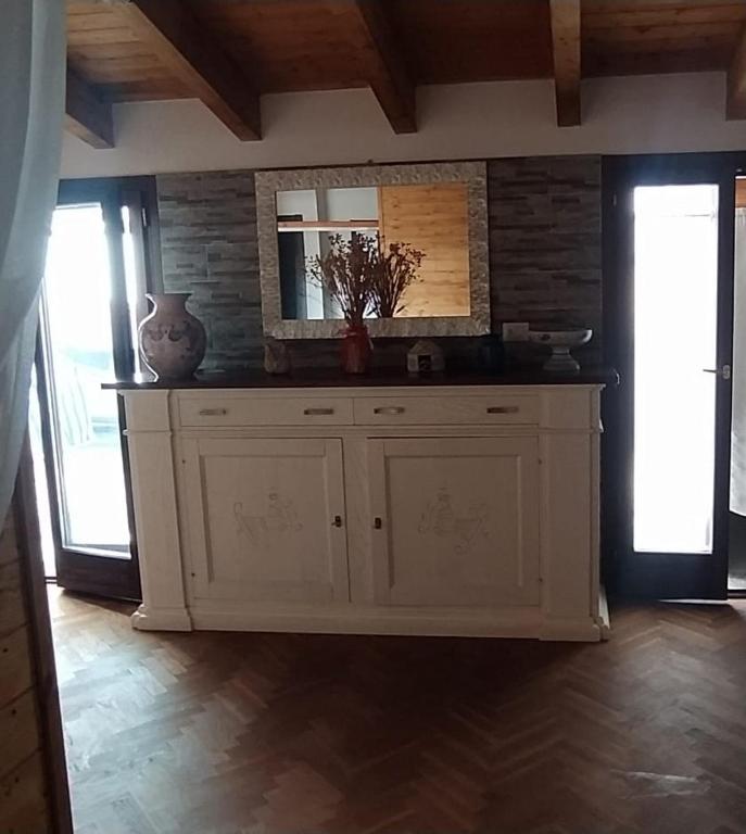 Kuchyň nebo kuchyňský kout v ubytování B&B Nuovo Capo Altano