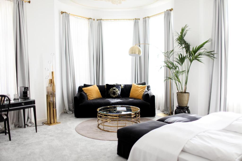 Posezení v ubytování Boutique Hotel Krone München