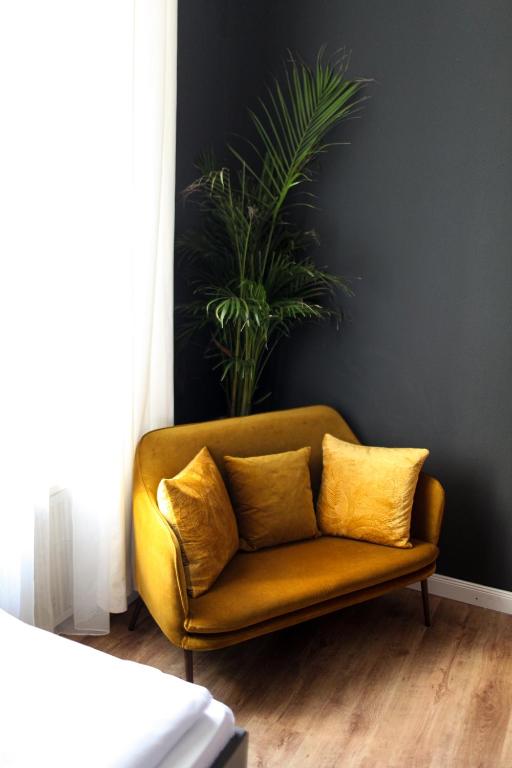 Posezení v ubytování Boutique Hotel Krone München