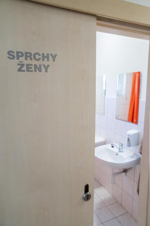 Koupelna v ubytování Ubytovna Koněšín
