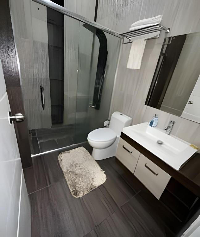 Koupelna v ubytování Rio-ApartaHotel-Centro