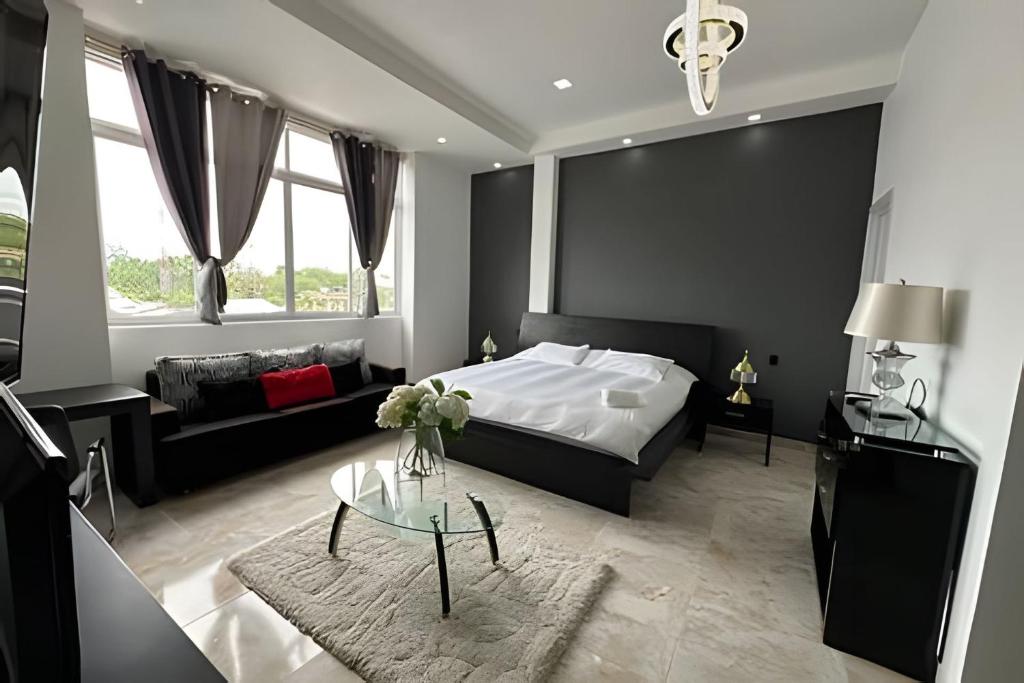 Postel nebo postele na pokoji v ubytování Rio-ApartaHotel-Centro