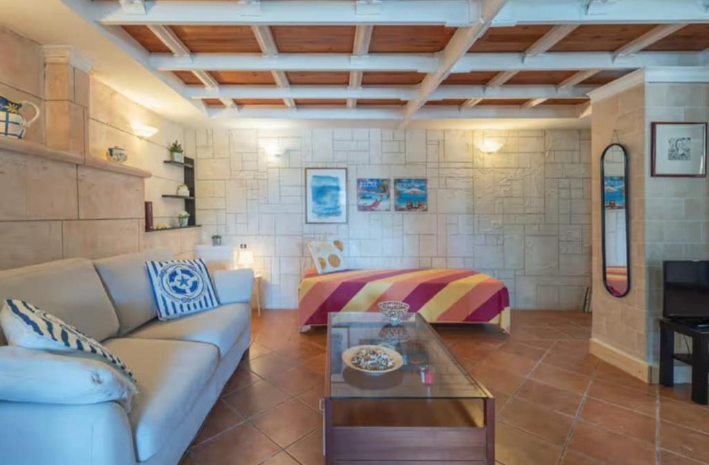 Гостиная зона в Villa con piscina al mare
