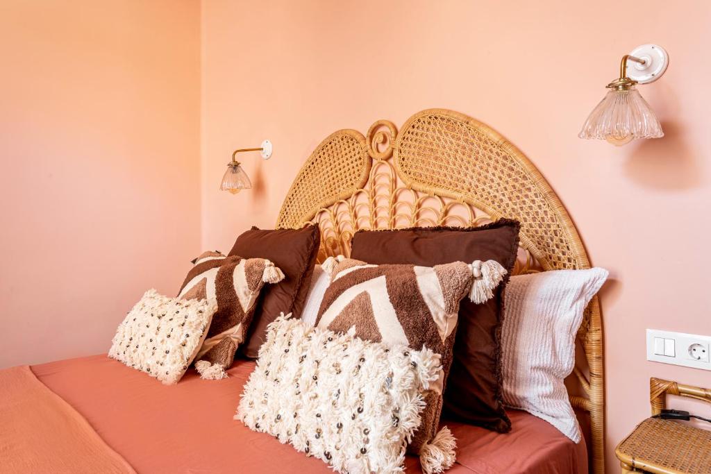 Posteľ alebo postele v izbe v ubytovaní Casa Rosario Cabanyal flat near the beach, high end