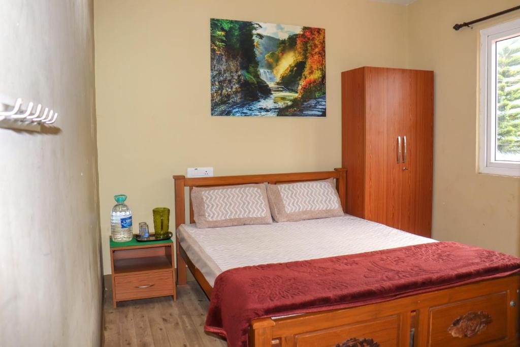 Postel nebo postele na pokoji v ubytování Themapleview