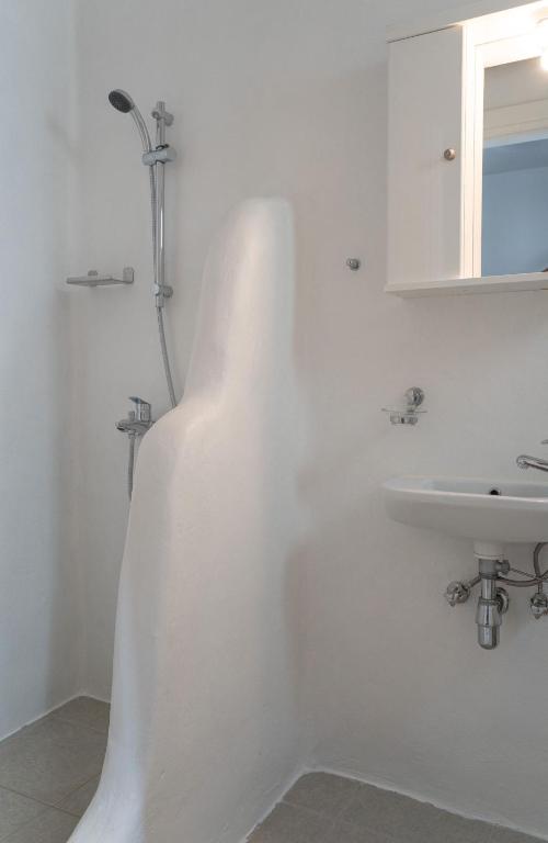 Koupelna v ubytování Maisonette San Tosa