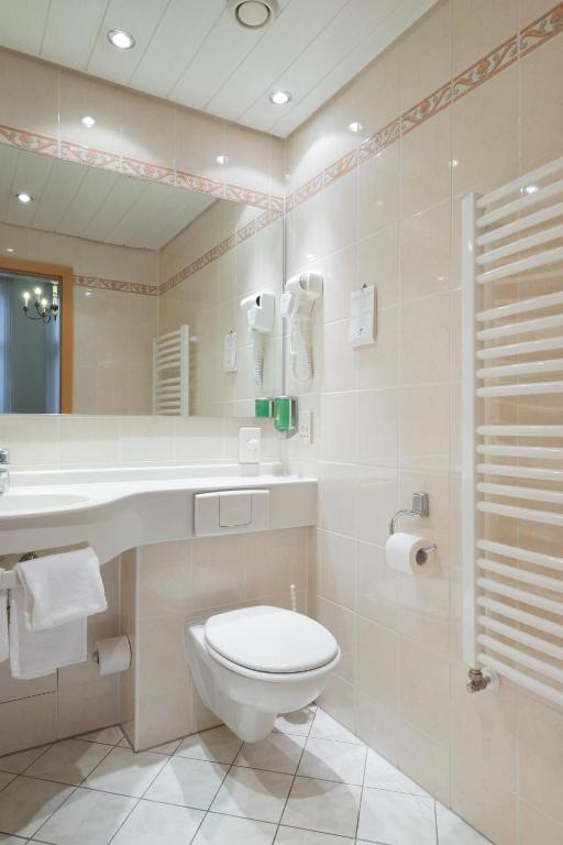 Koupelna v ubytování Hotel Van Walsum