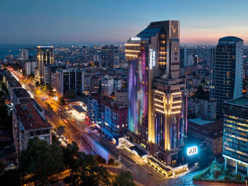 Nespecifikovaný výhled na destinaci Istanbul nebo výhled na město při pohledu z hotelu