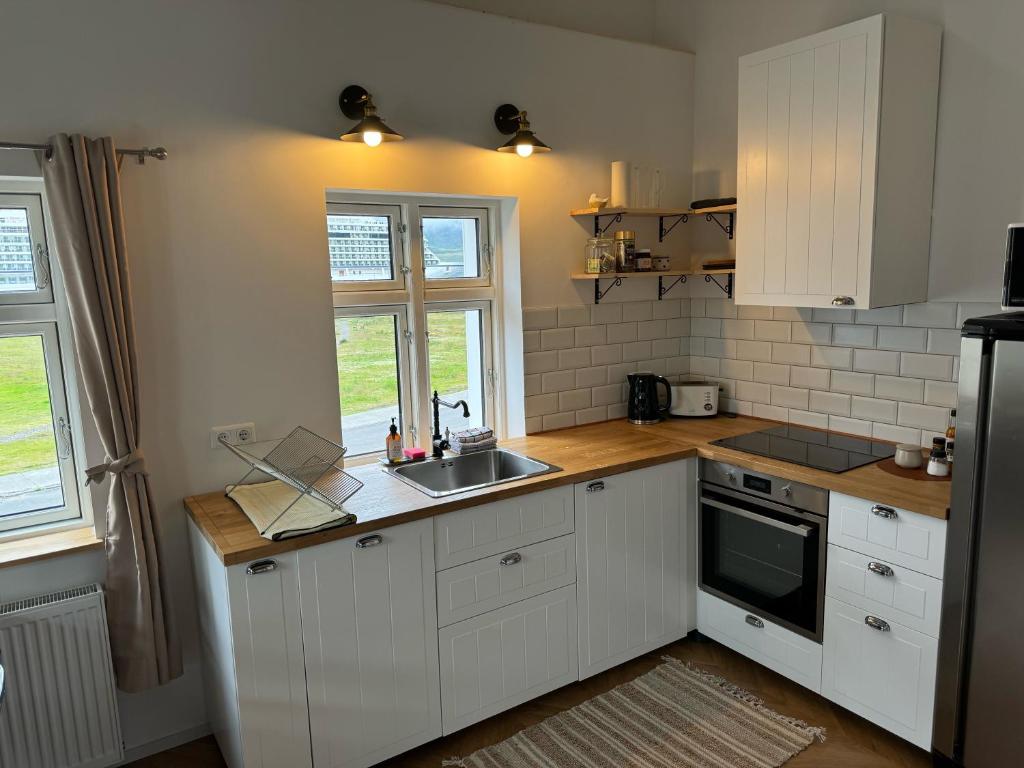 Kuchyň nebo kuchyňský kout v ubytování Curry House Apartment