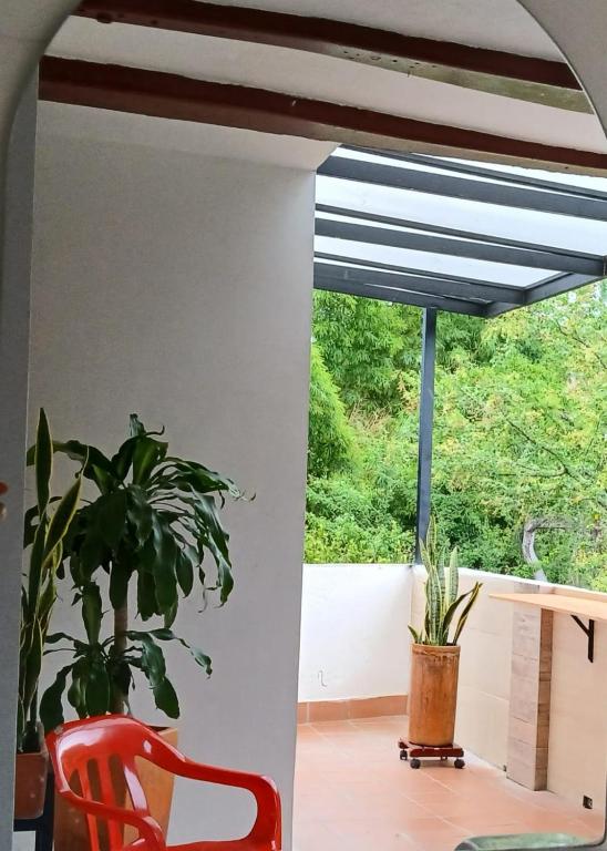 Zona d'estar a Posada San Carlos