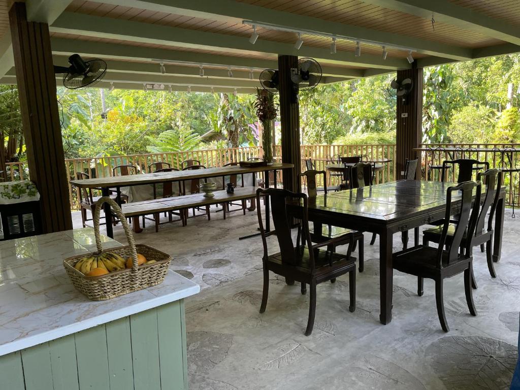 Restaurace v ubytování Mayas Nest