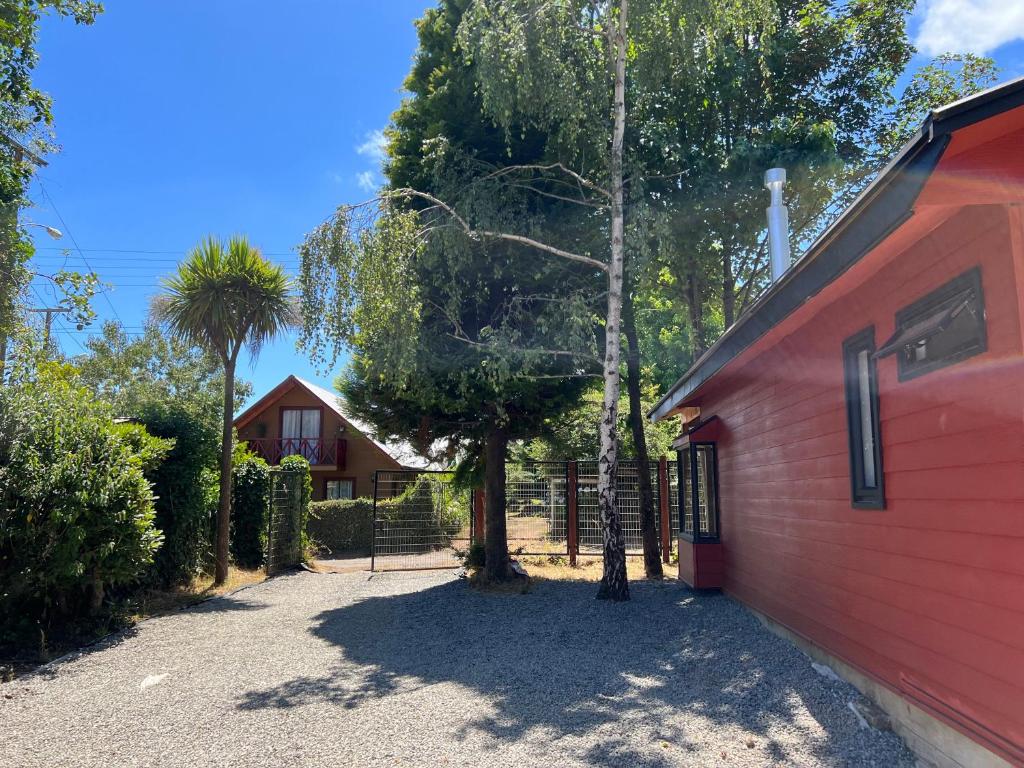 Bygningen som feriehuset ligger i