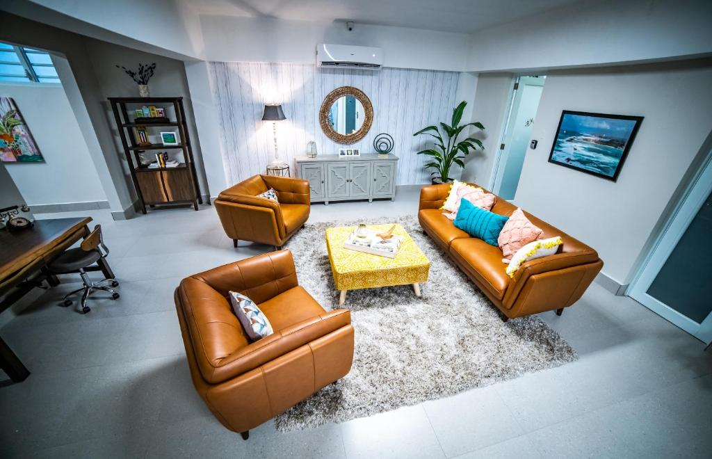 Χώρος καθιστικού στο Melao Lodge