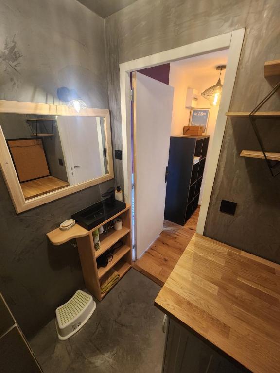 Kuchyň nebo kuchyňský kout v ubytování Cosy, plein centre vue splendide