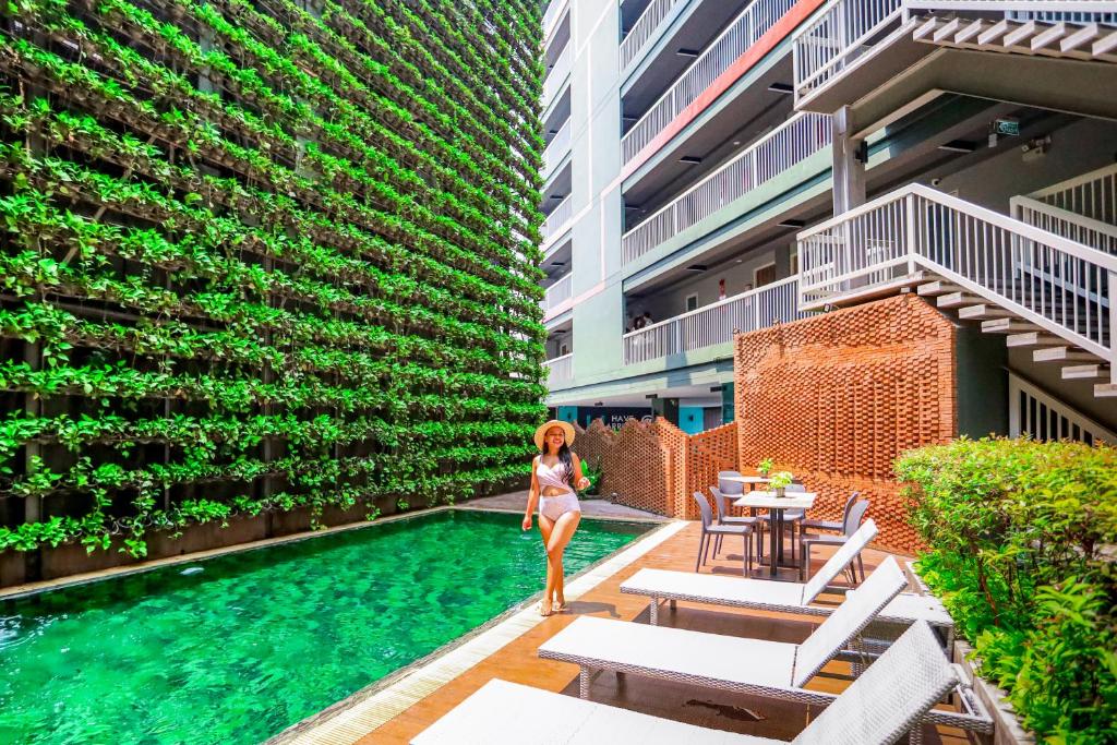 Bazén v ubytování Cross Vibe Chiang Mai Decem, Nimman nebo v jeho okolí