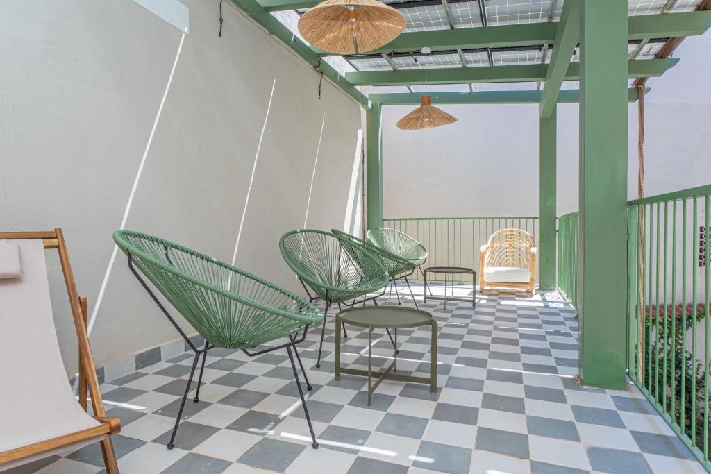 Posezení v ubytování Green Guest House Alghero