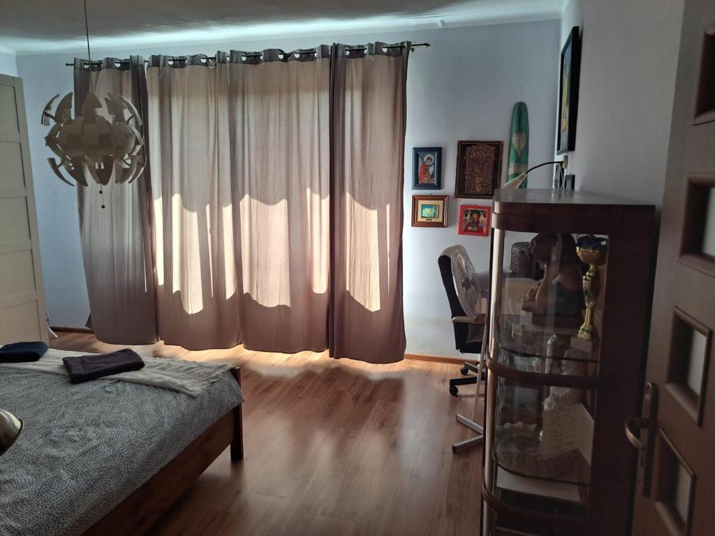 Posteľ alebo postele v izbe v ubytovaní Comfortable Apartment close to Spodek