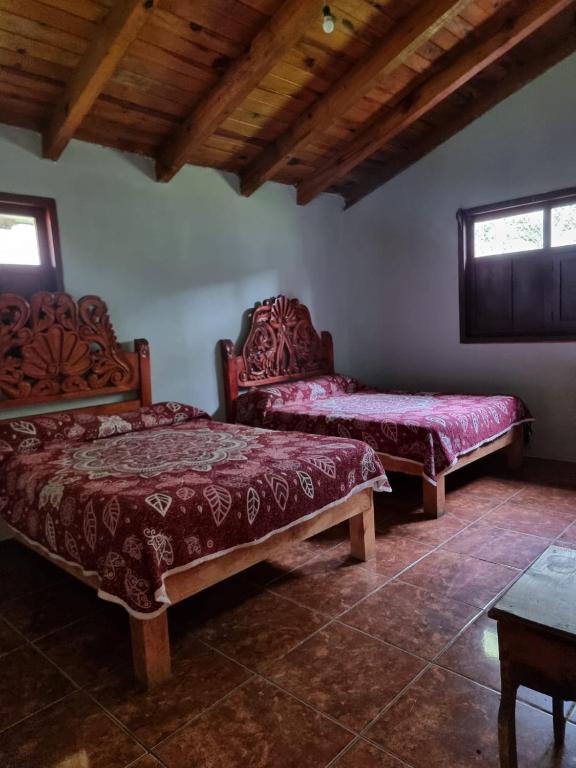 Postel nebo postele na pokoji v ubytování Linda Vista 4