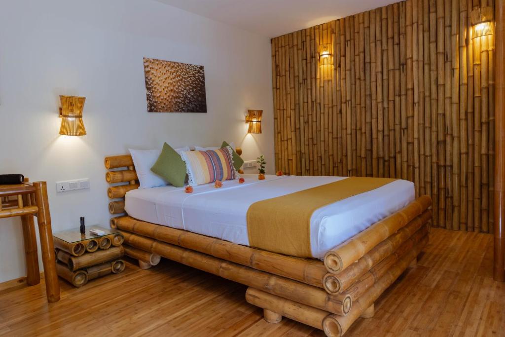 Postel nebo postele na pokoji v ubytování Ecoboo Maldives