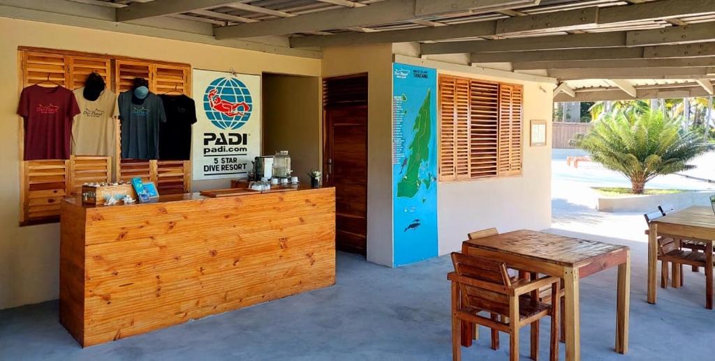Restaurace v ubytování Dive Planet Mafia Island