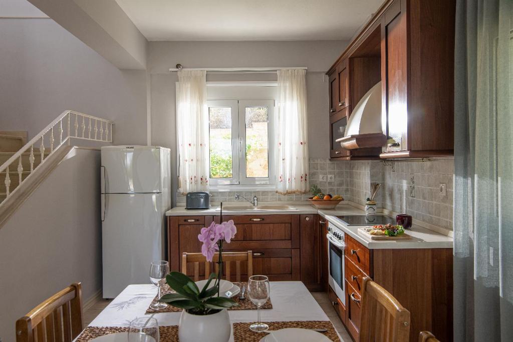 Kuchyň nebo kuchyňský kout v ubytování Villa Elessa