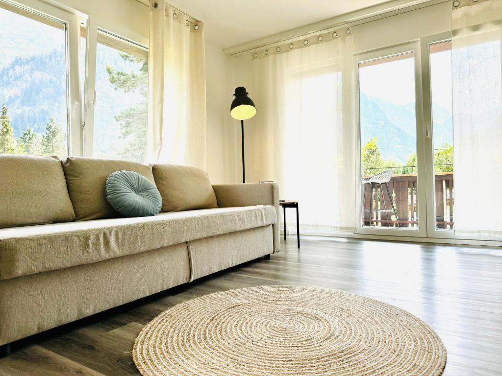 Posezení v ubytování Modern designed, luxury mountain view Apartment