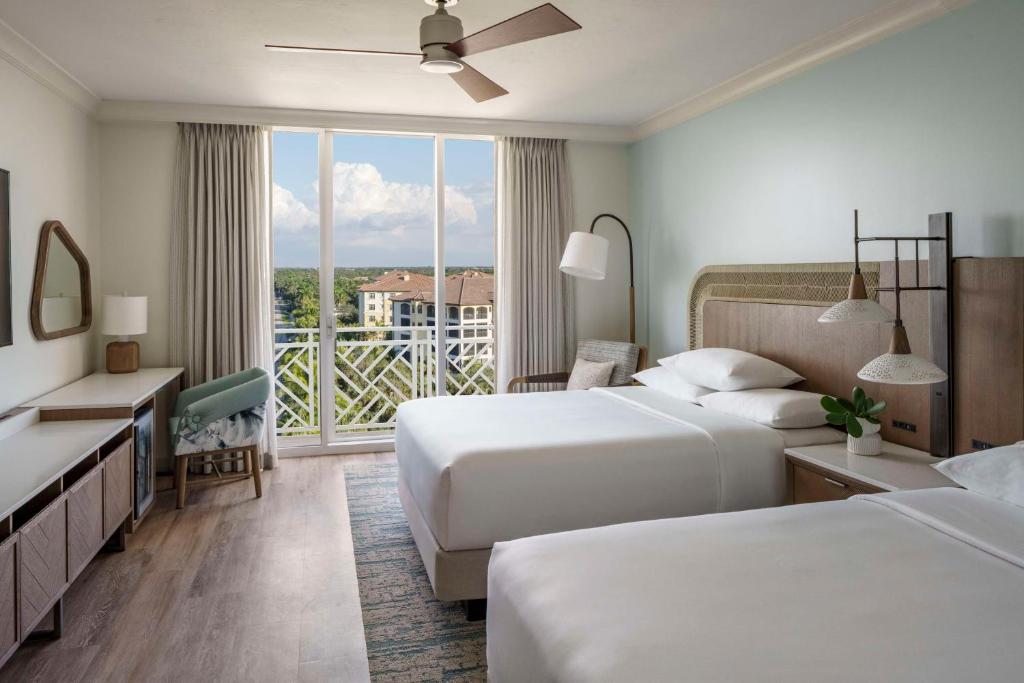 Hyatt Regency Coconut Point Resort & Spa Near Naples - Queen Room Met Twee Queensize Bedden En Toegankelijke Douche - Toegang Van Handicaps