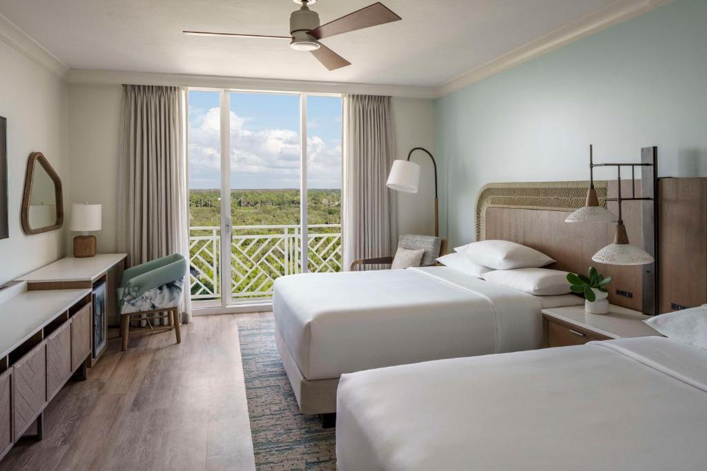 Hyatt Regency Coconut Point Resort & Spa Near Naples - Queen Room Met Twee Queensize Bedden En Gedeeltelijke Baai Uitzicht