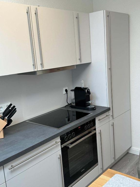 Kuchyň nebo kuchyňský kout v ubytování Brauhaus Suite 16