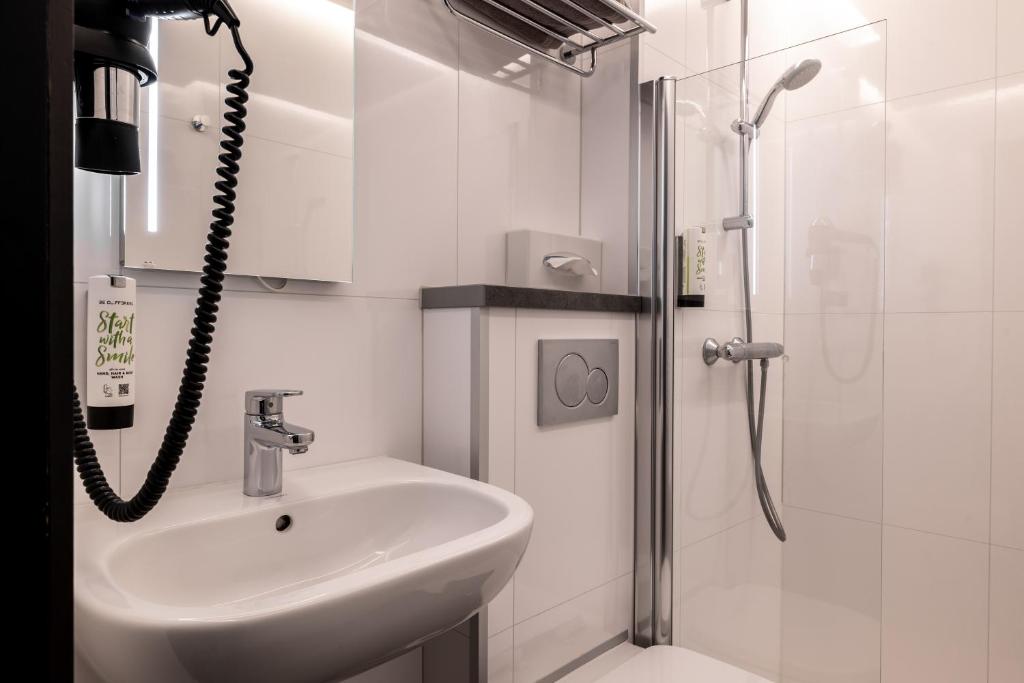 Koupelna v ubytování Hotel Olympia in Bruges