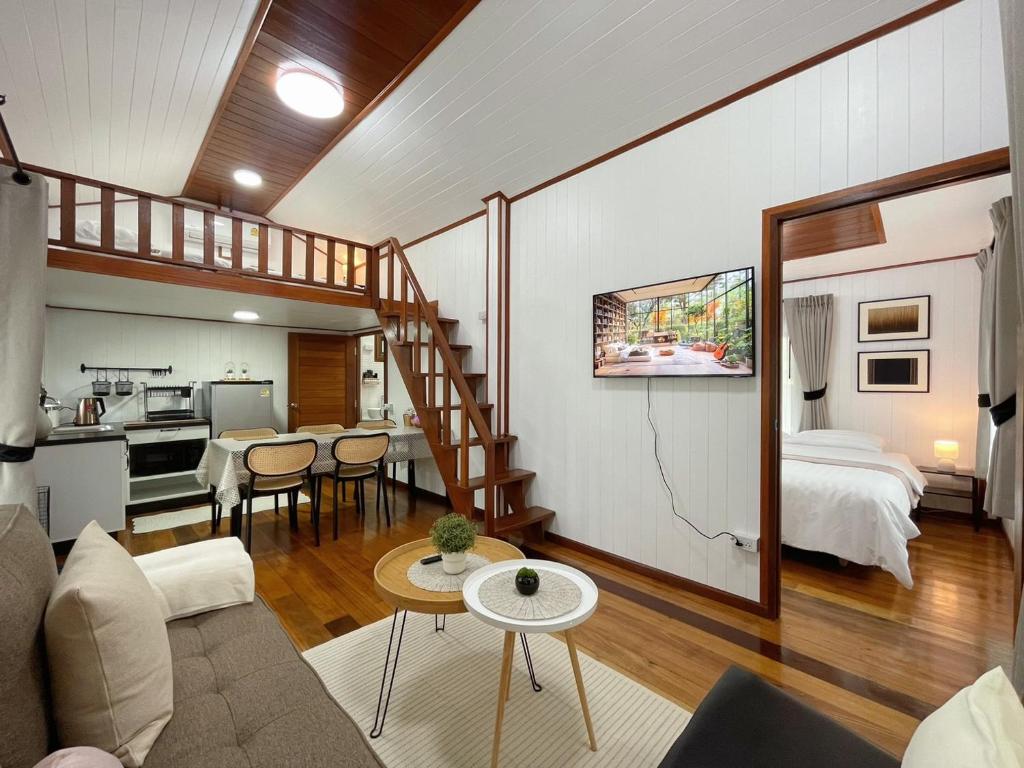 Kuchyň nebo kuchyňský kout v ubytování Anna River Home A2