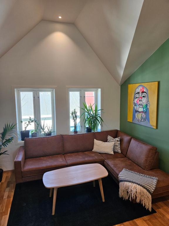 Posezení v ubytování Modern apartment in city center