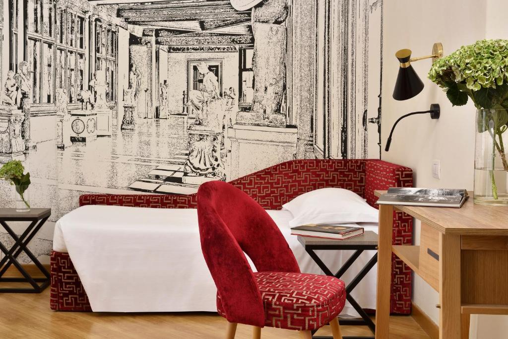 A seating area at FH55 Grand Hotel Mediterraneo