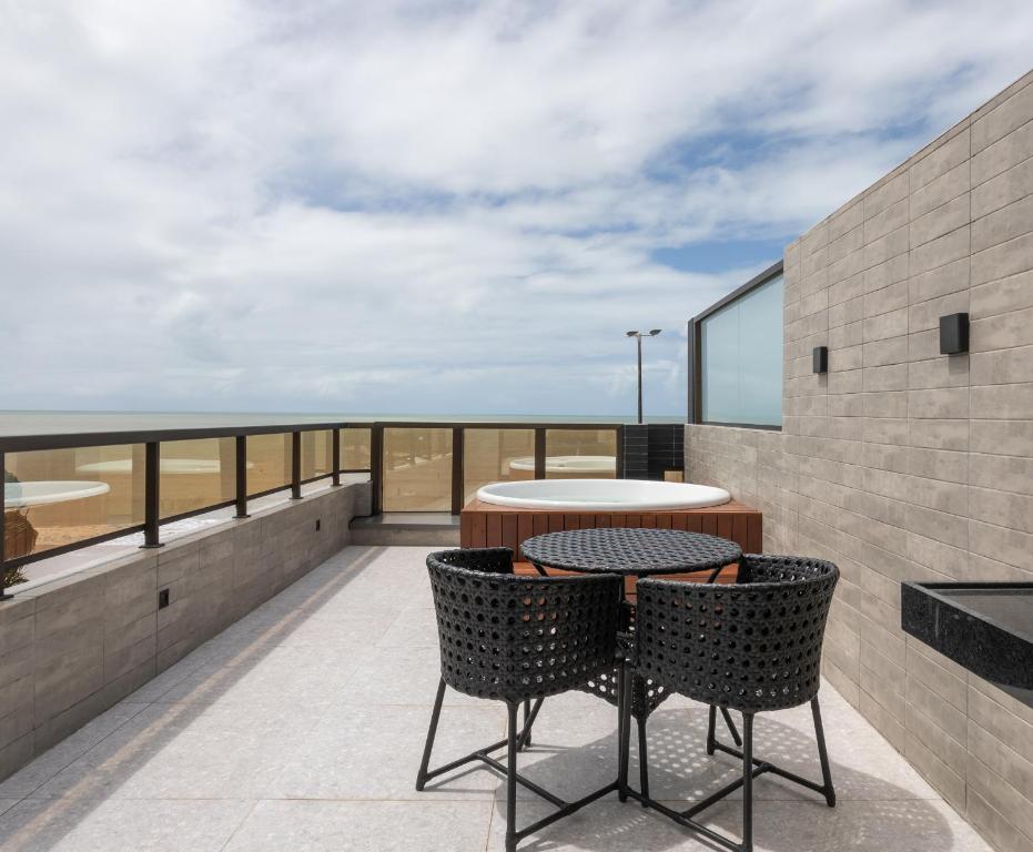 Uma varanda ou terraço em Slaviero João Pessoa