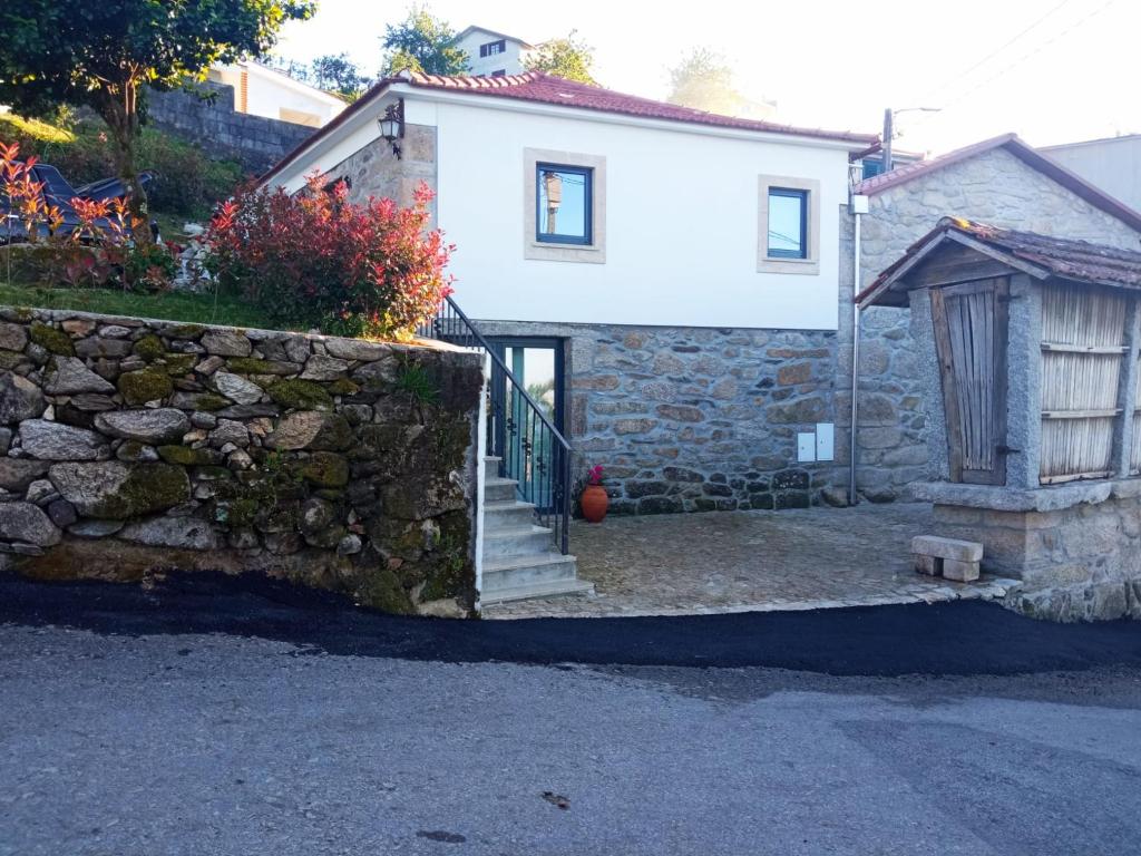 O edifício onde a casa de férias está situado