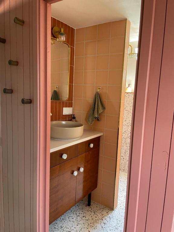 Koupelna v ubytování B&B Suupmarkt
