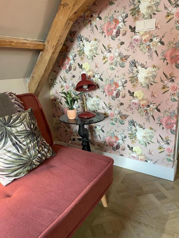 Posezení v ubytování B&B Suupmarkt