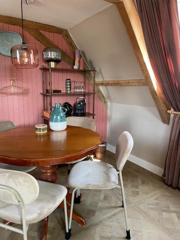 Kuchyň nebo kuchyňský kout v ubytování B&B Suupmarkt