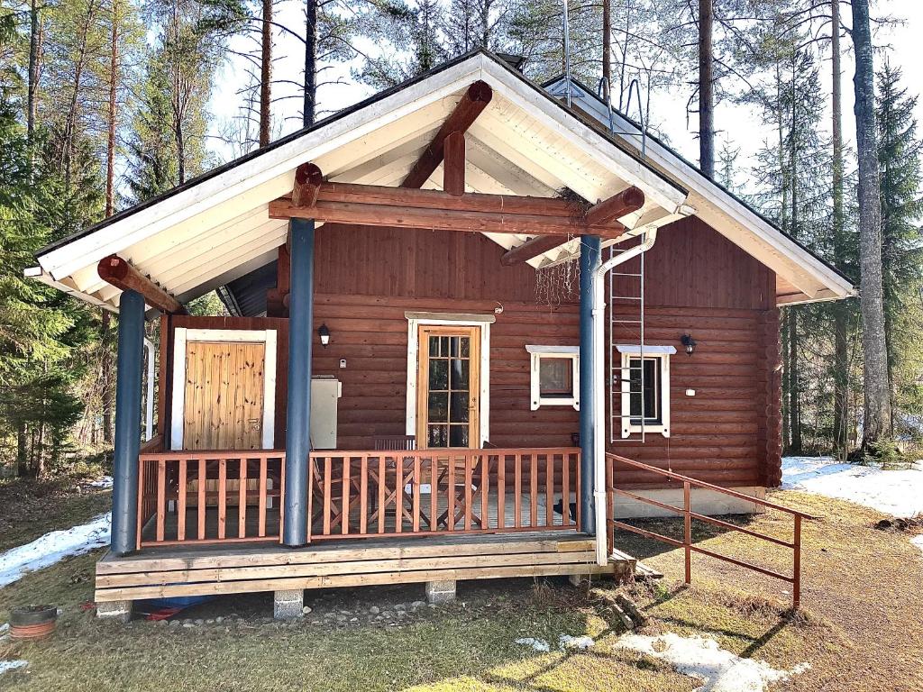 Bygningen som feriehuset ligger i