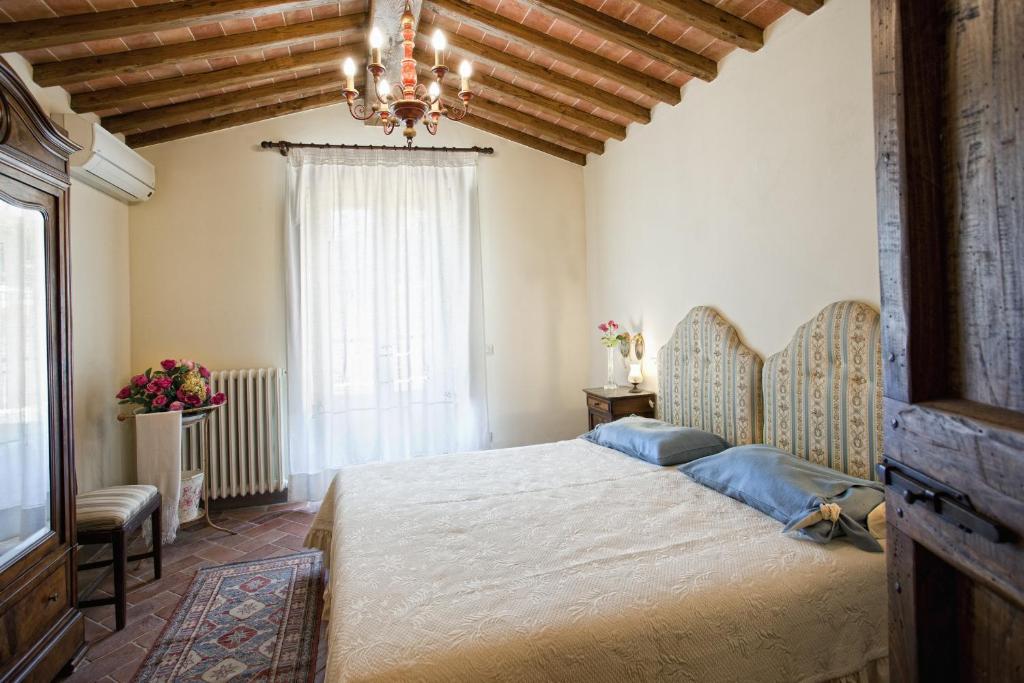 Łóżko lub łóżka w pokoju w obiekcie Villa Il Sole