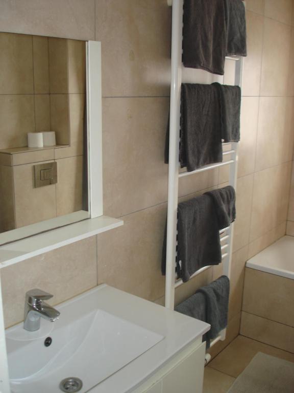 Koupelna v ubytování Appartement Courcelles