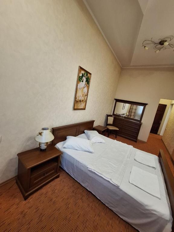 Postel nebo postele na pokoji v ubytování Барселона