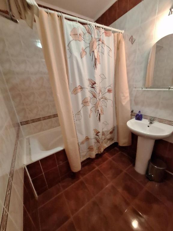 Koupelna v ubytování Барселона