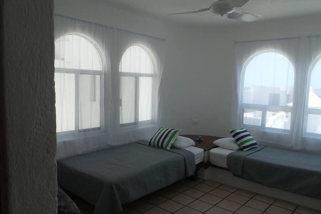 Postel nebo postele na pokoji v ubytování Manzanillo-Private Pool - Ocean Views