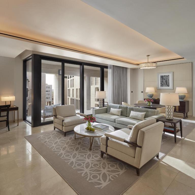 Posezení v ubytování Mandarin Oriental, Doha