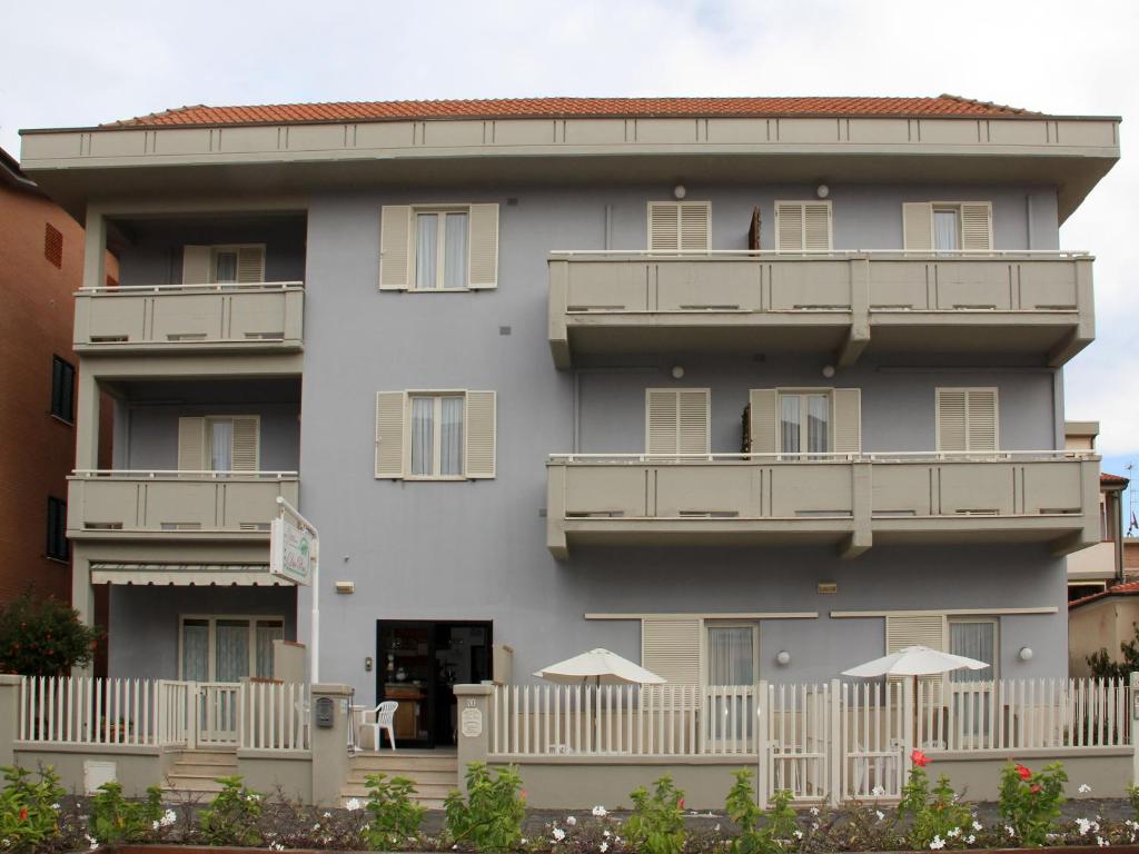 Budova, kde se aparthotel nachází
