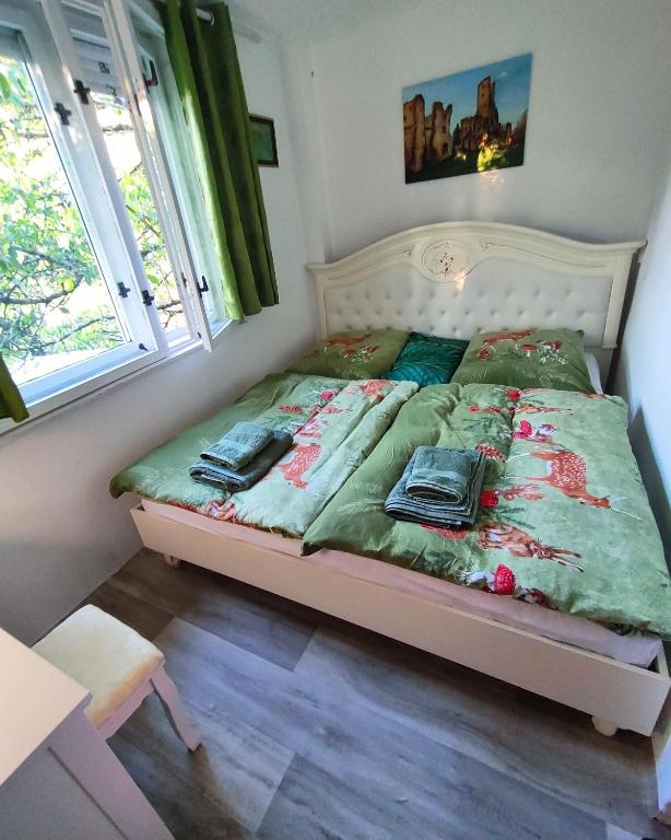 Postel nebo postele na pokoji v ubytování Soukromý dům se zahradou u Paříků