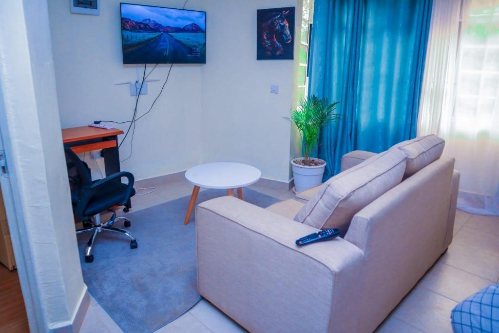 TV a/nebo společenská místnost v ubytování Cozy residences